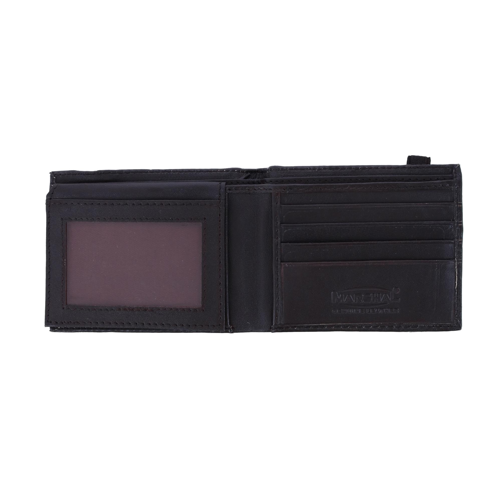 CTM Men's Bifold Wallet with Elastic Keeper Strap - Picture 8 of 9