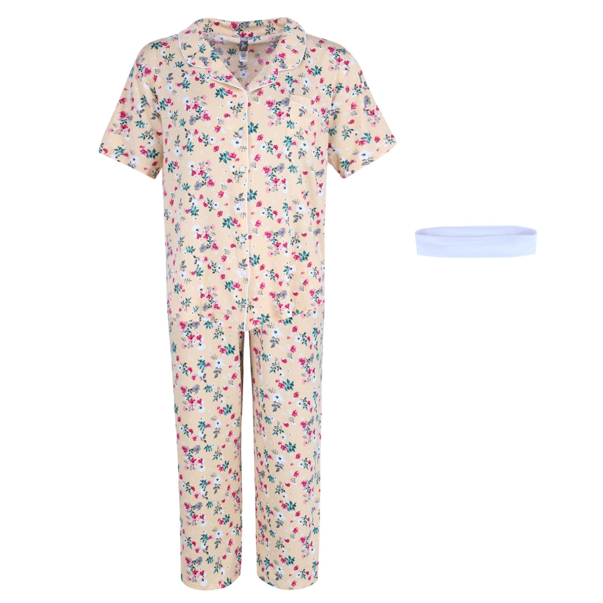 PJ Couture Women's Plus Capri PJ Set