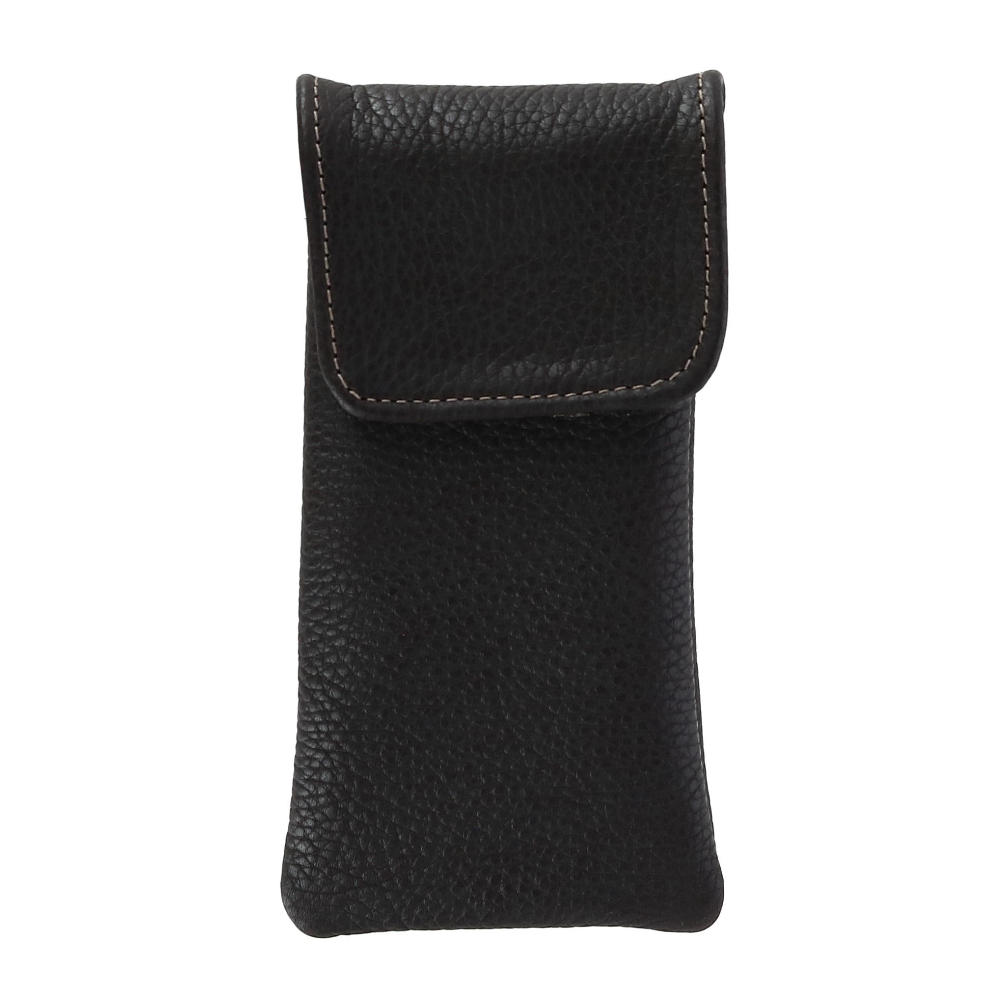 New CTM Leather Soft Eyeglass Case with Holster Clip eBay