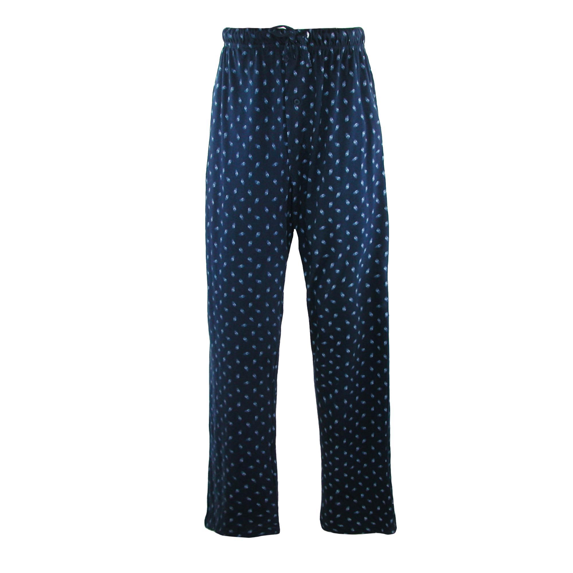 Hanes Men's Cotton ComfortSoft Printed Knit Pants