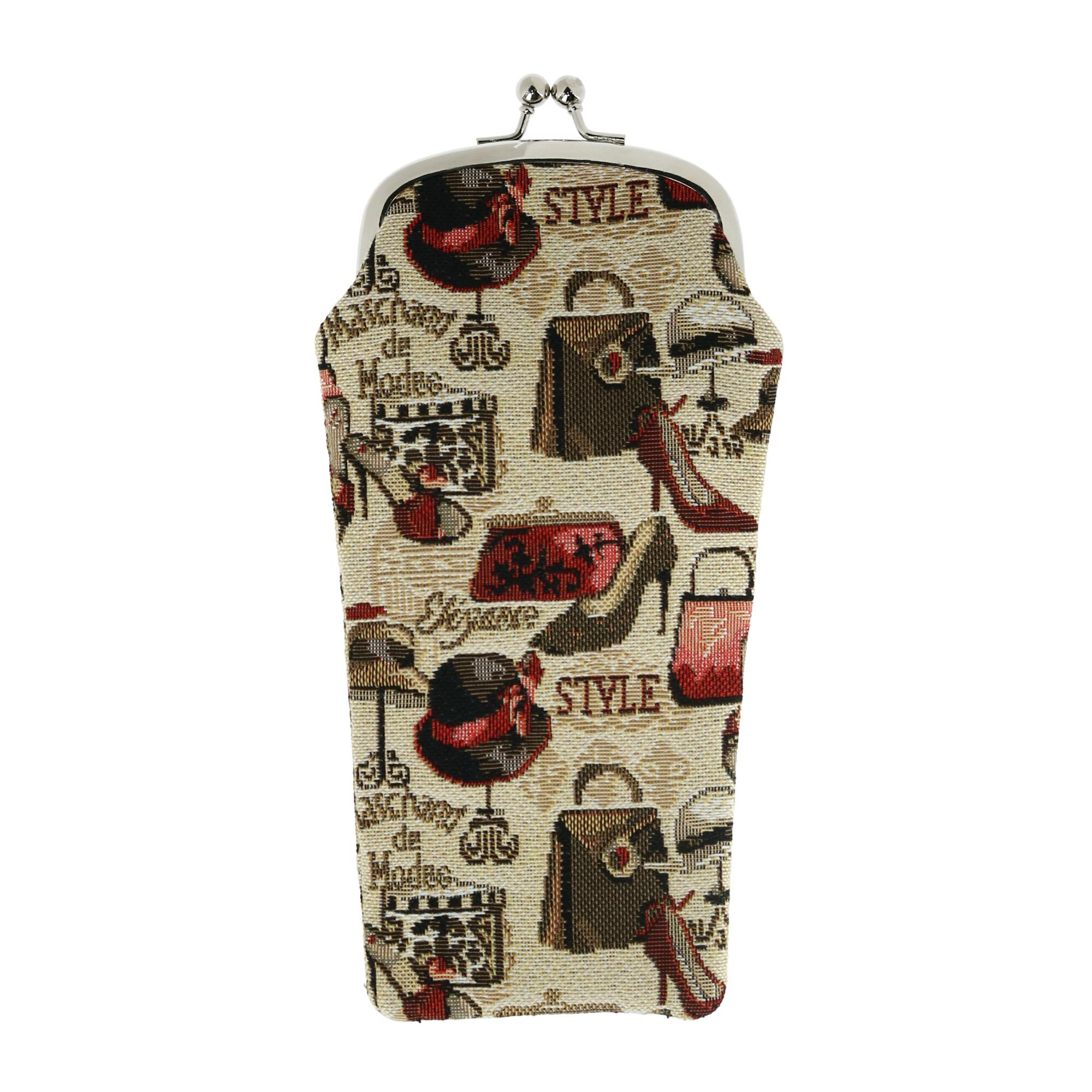 CTM Womens Boutique Print Tapestry Glasses Case - 13$
