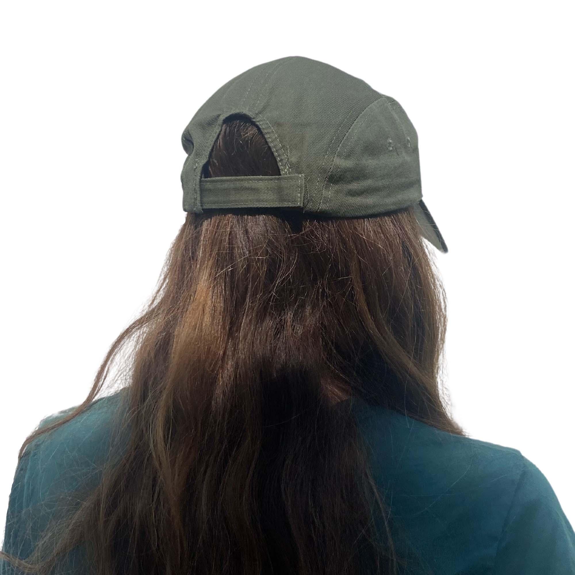 CTM Cotton Long 5 Inch Bill Visor Baseball Cap - Picture 8 of 11