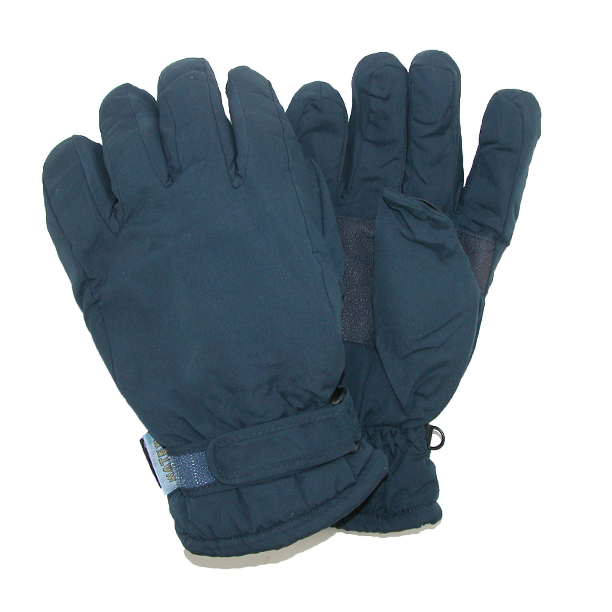 CTM Men's Waterproof Thinsulate and Fleece Lined Ski Gloves