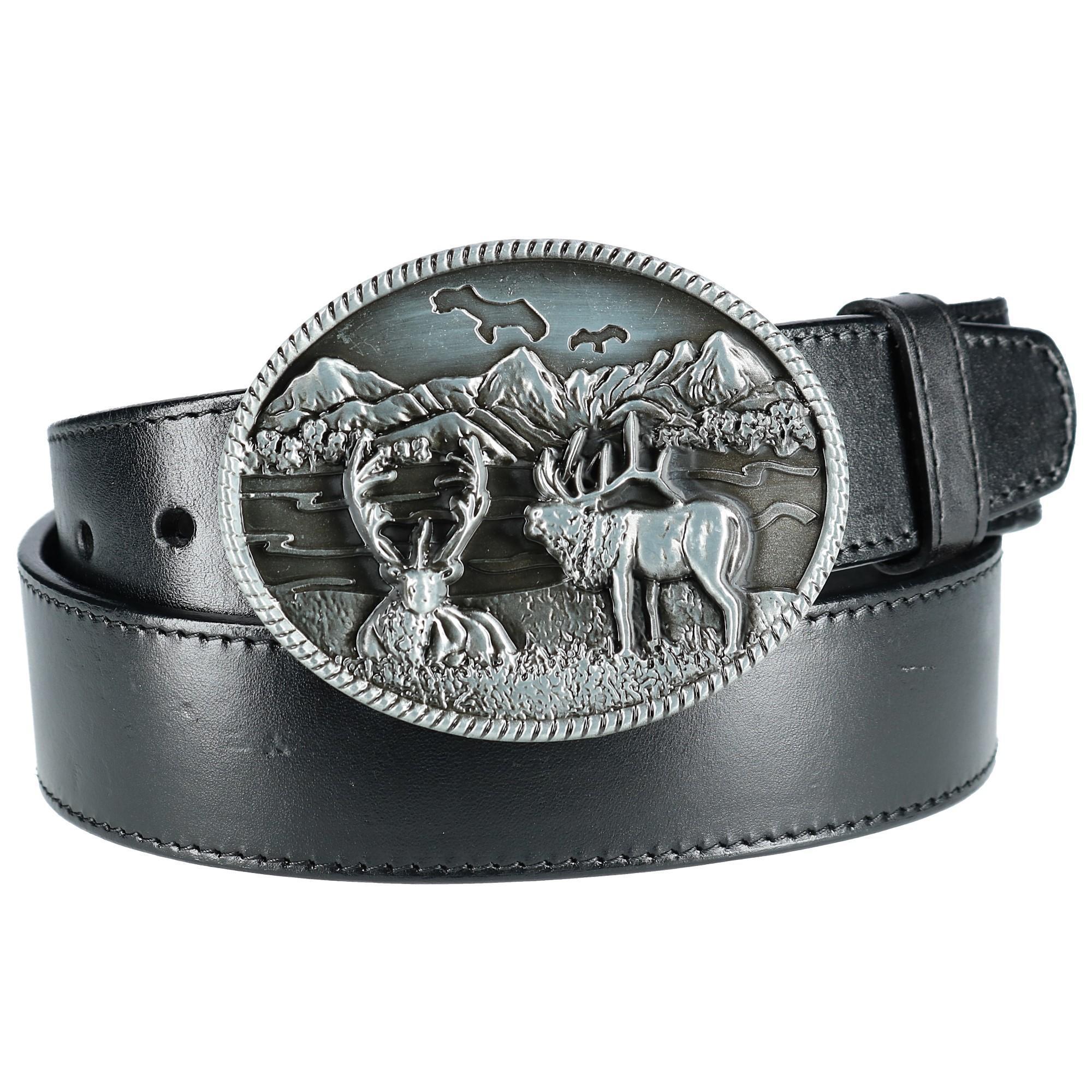 CTM Scenic Elk Belt Buckle - Picture 6 of 6