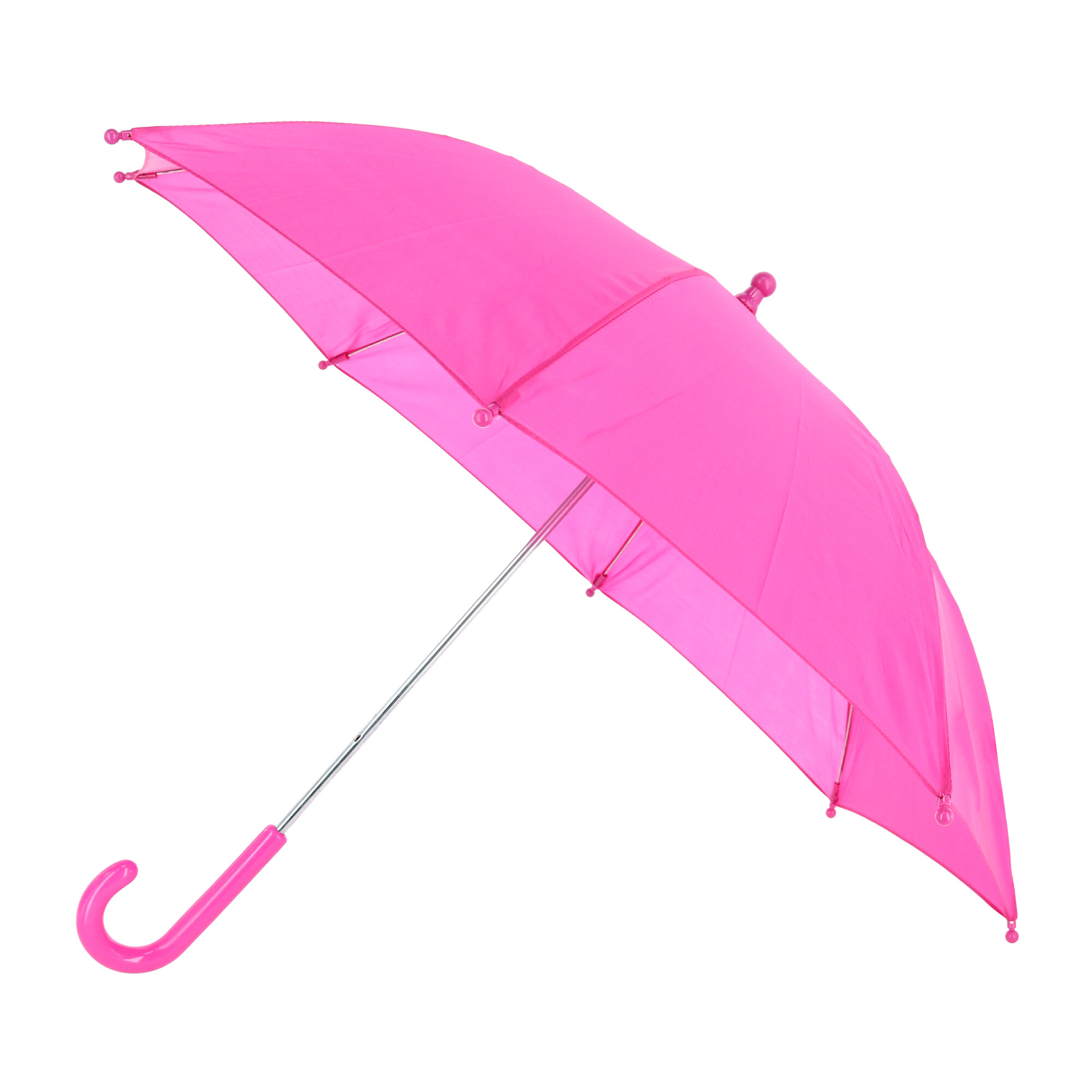 iRain Kid's Solid Color Stick Umbrella with Hook Handle - Picture 6 of 13
