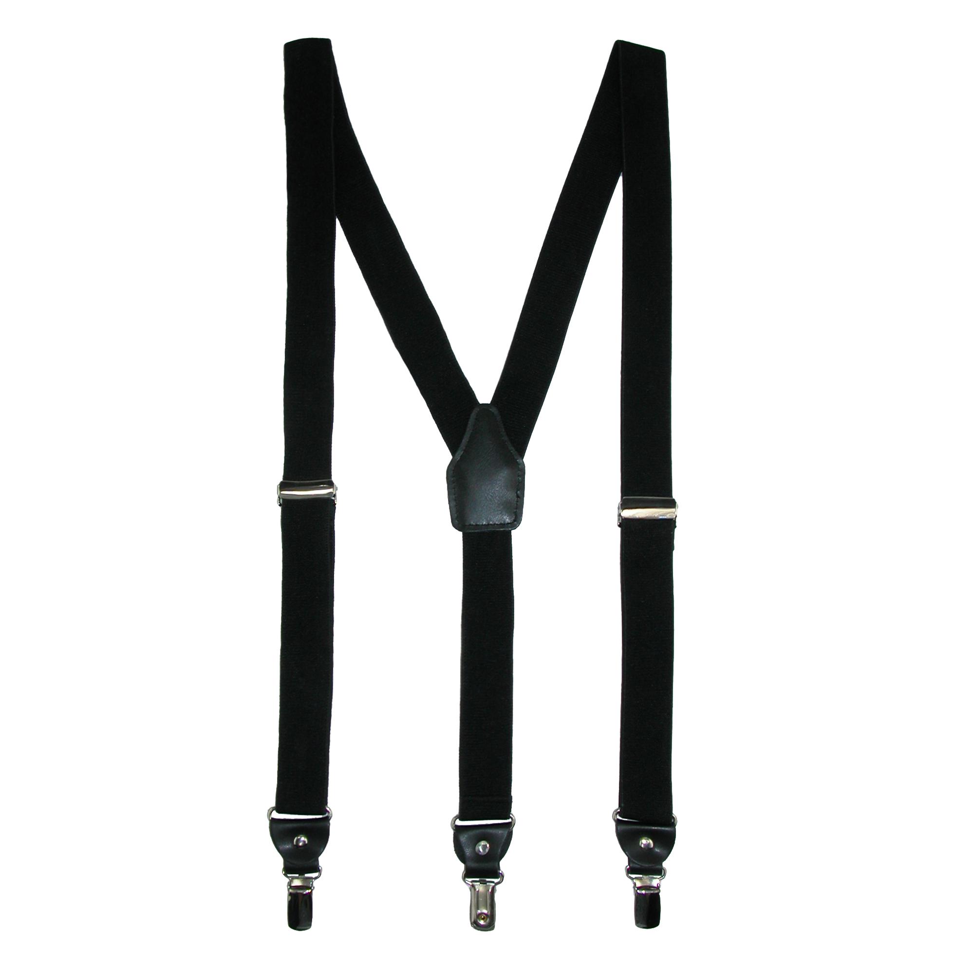 Umo Lorenzo Men's Gift Boxed Dress Casual Clip-End Suspenders with Drop Tabs