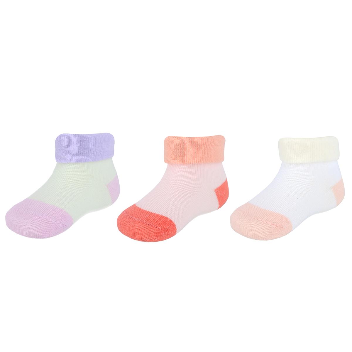 CTM Infant's Soft & Fancy Solid and Patterned Socks (3 Pack) - Picture 6 of 13