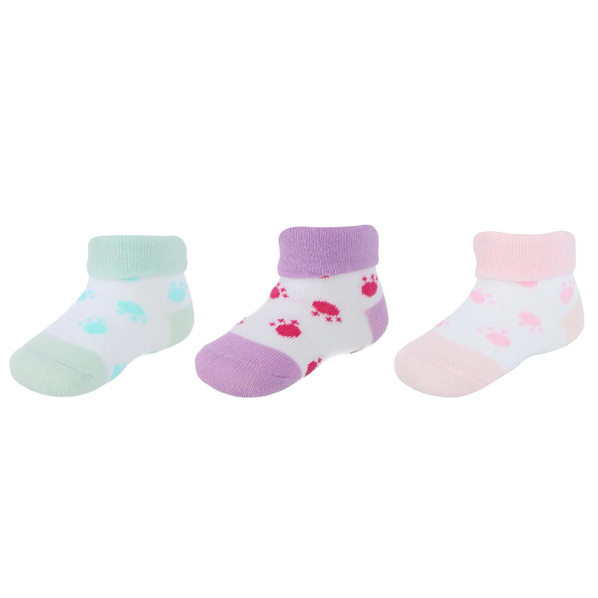 CTM Infant's Soft & Fancy Solid and Patterned Socks (3 Pack) - Picture 10 of 13