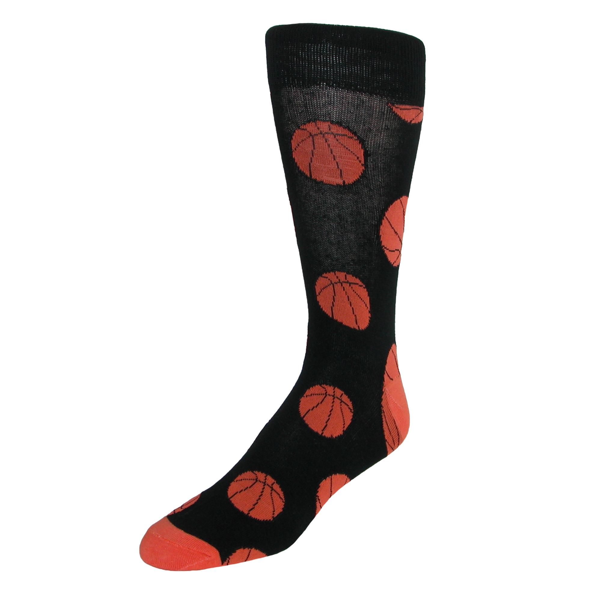 Parquet Men's Novelty Basketball Pattern Dress Socks