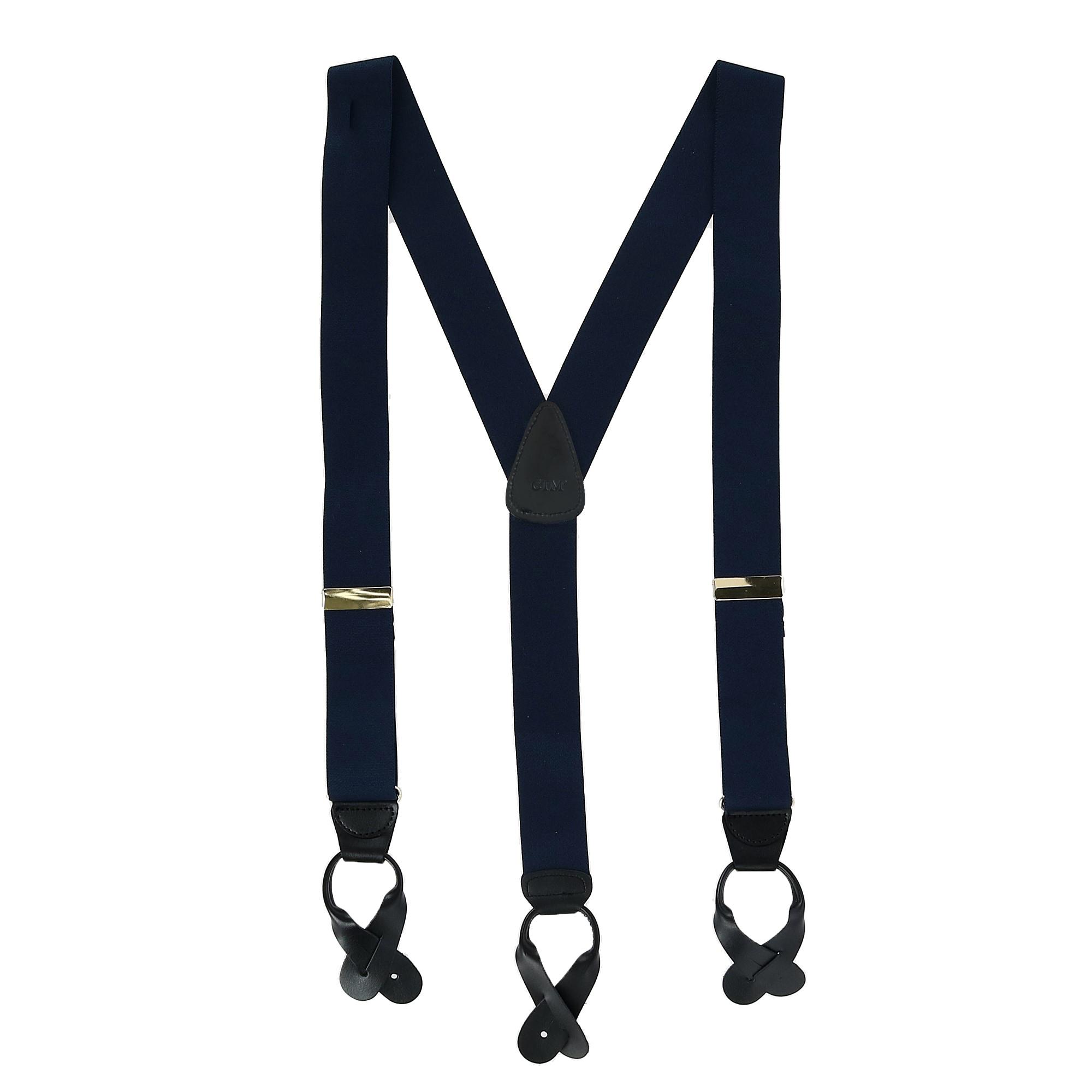 CTM Men's Elastic Button End Suspenders - Picture 20 of 22