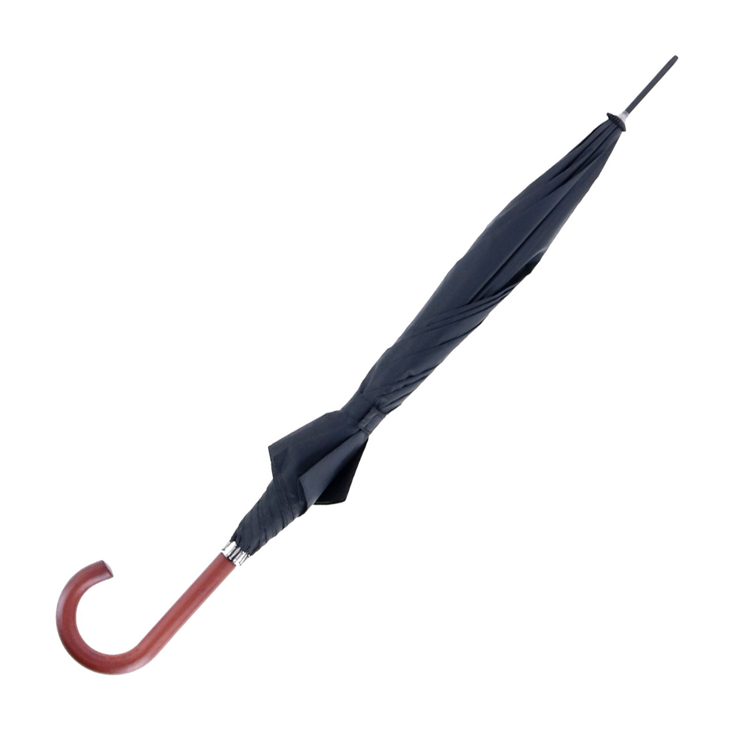 New ShedRain Traditional Auto Open Stick Umbrella with Wooden Hook