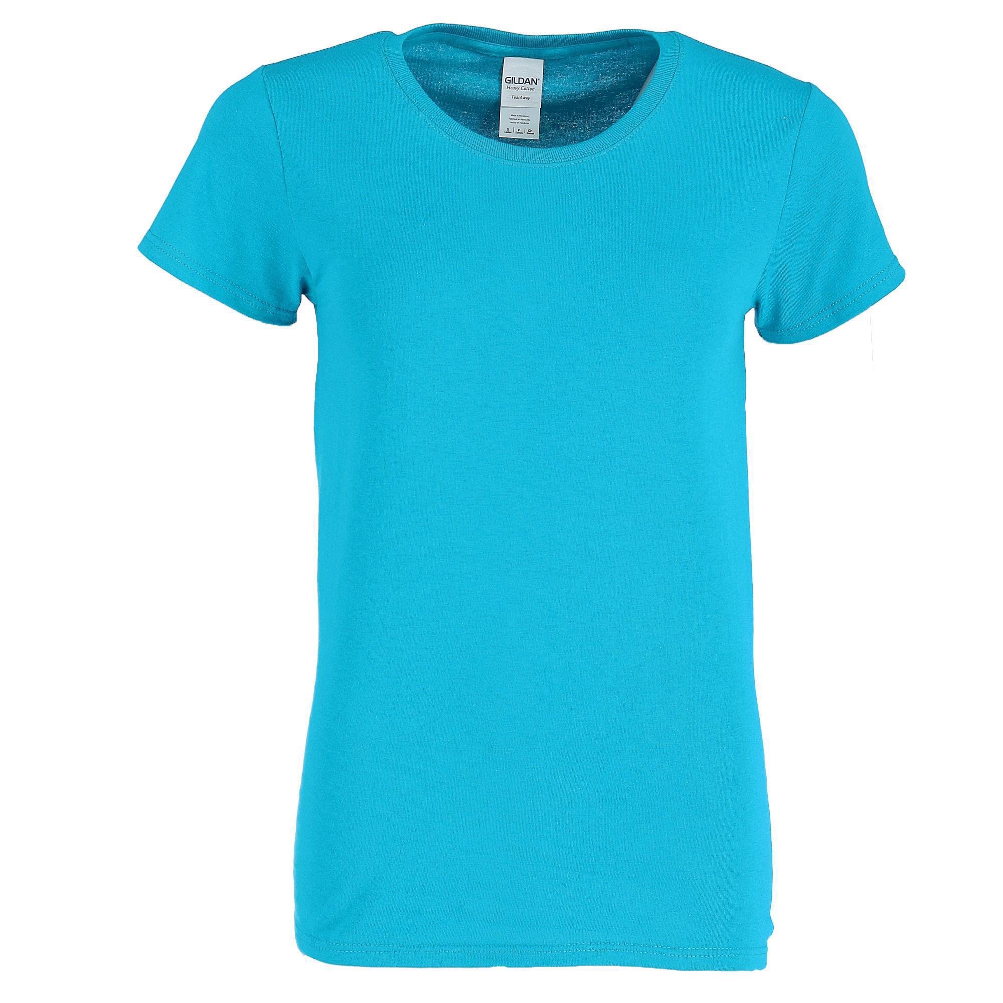 Gildan Women Cotton Crew Neck T Shirt - Picture 12 of 14