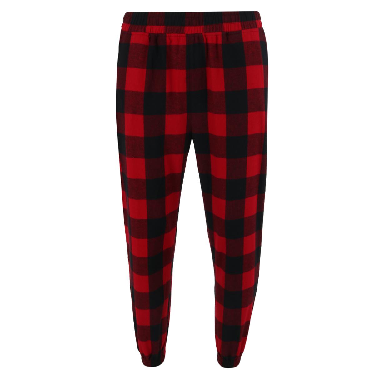 CTM Men's Flannel Plaid Jogger Pant - Picture 9 of 11