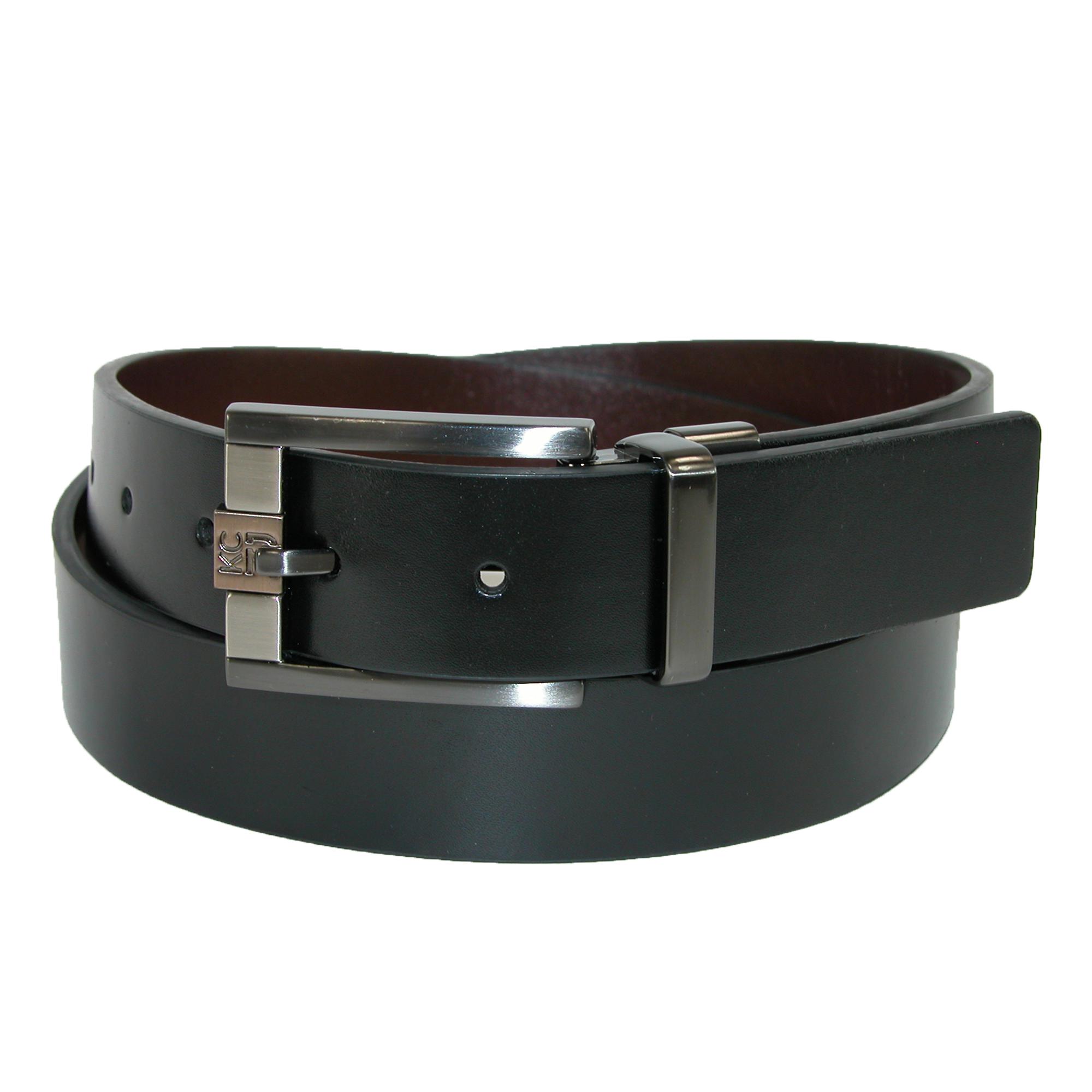 Kenneth Cole Reaction Men's 32mm Reversible Belt with 3 Tone Buckle