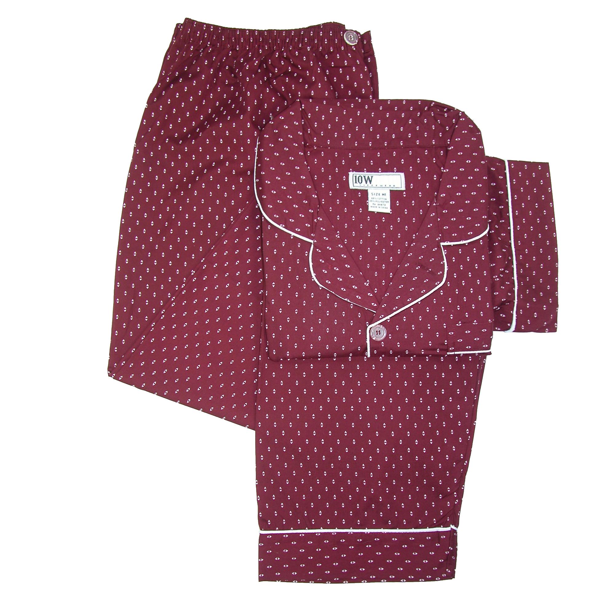 Ten West Apparel Men's Tall Short Sleeve Long Leg Pajamas