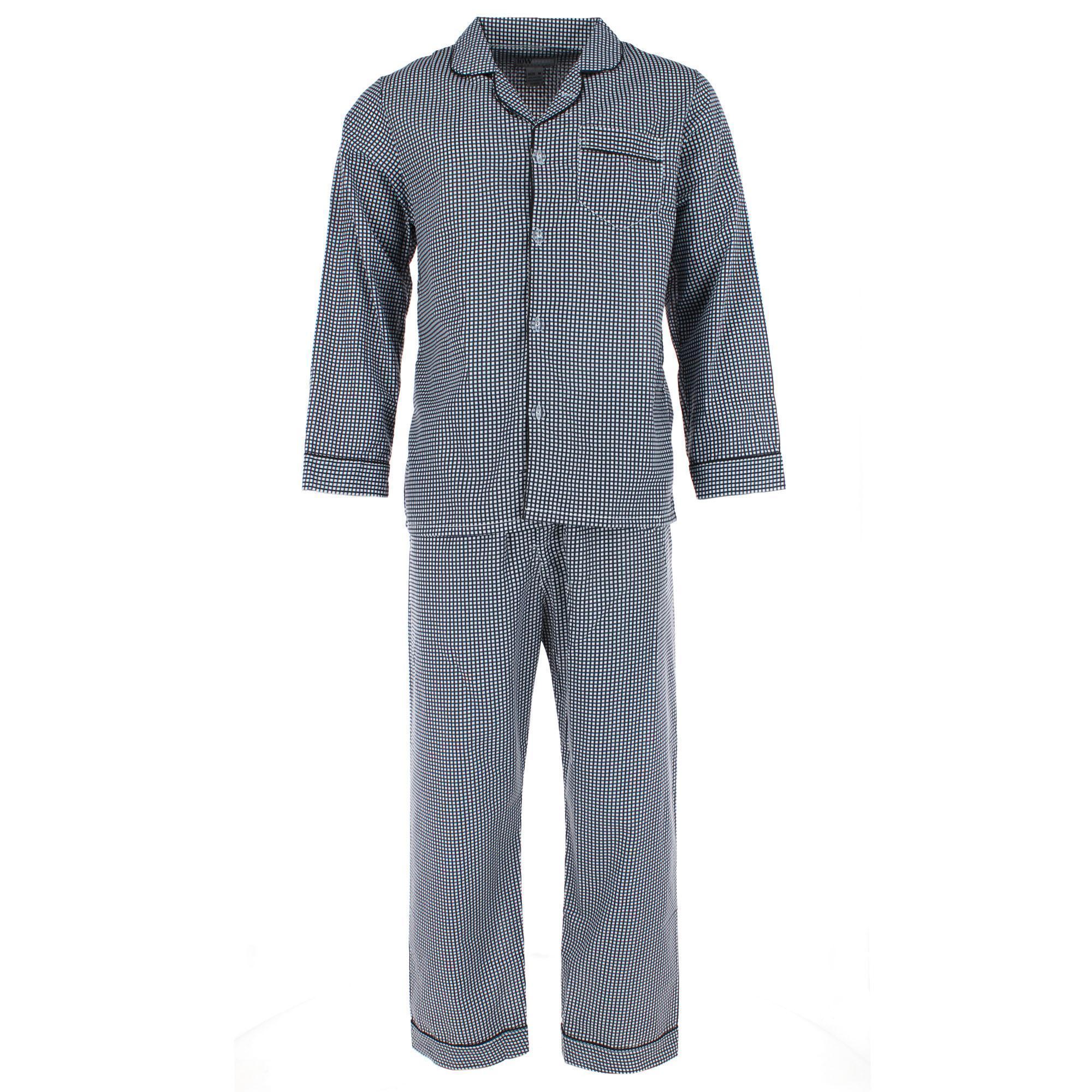 Ten West Apparel Men’s Long Sleeve Long Pant Pajama Set