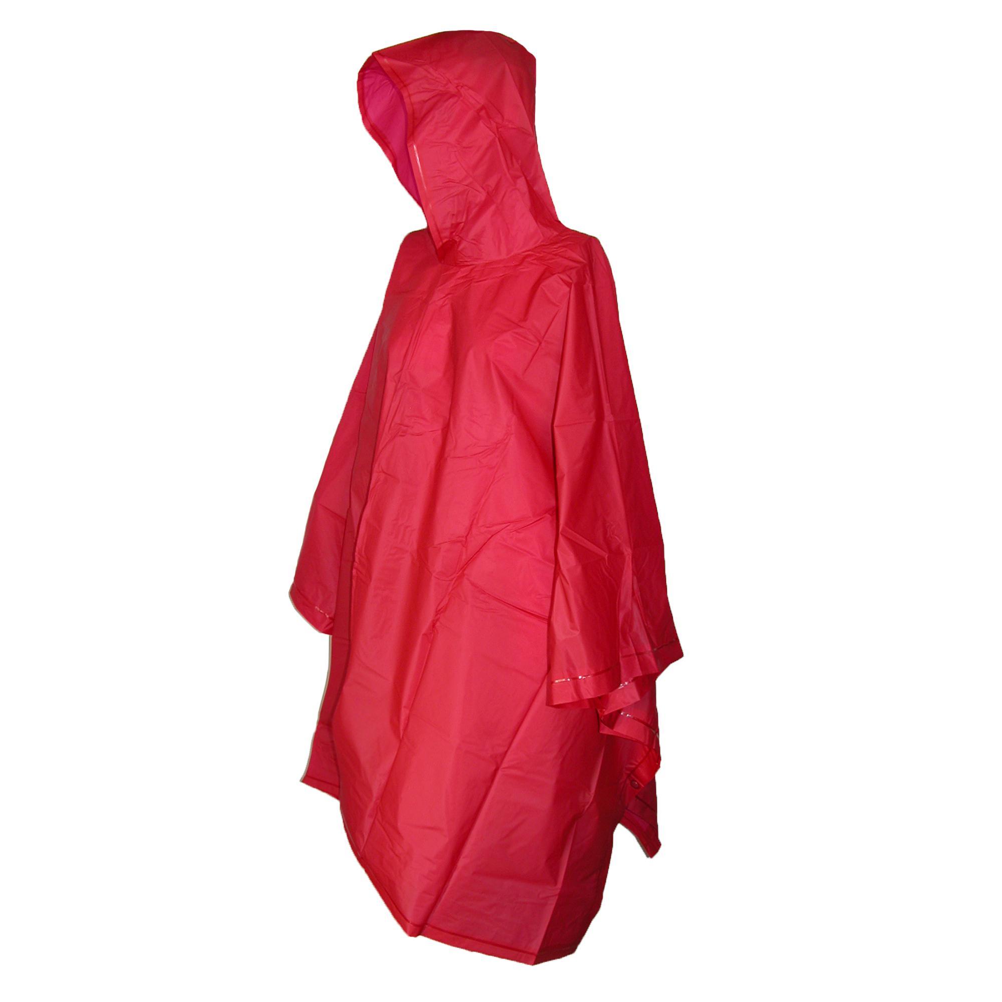 Hooded Pullover Rain Poncho 