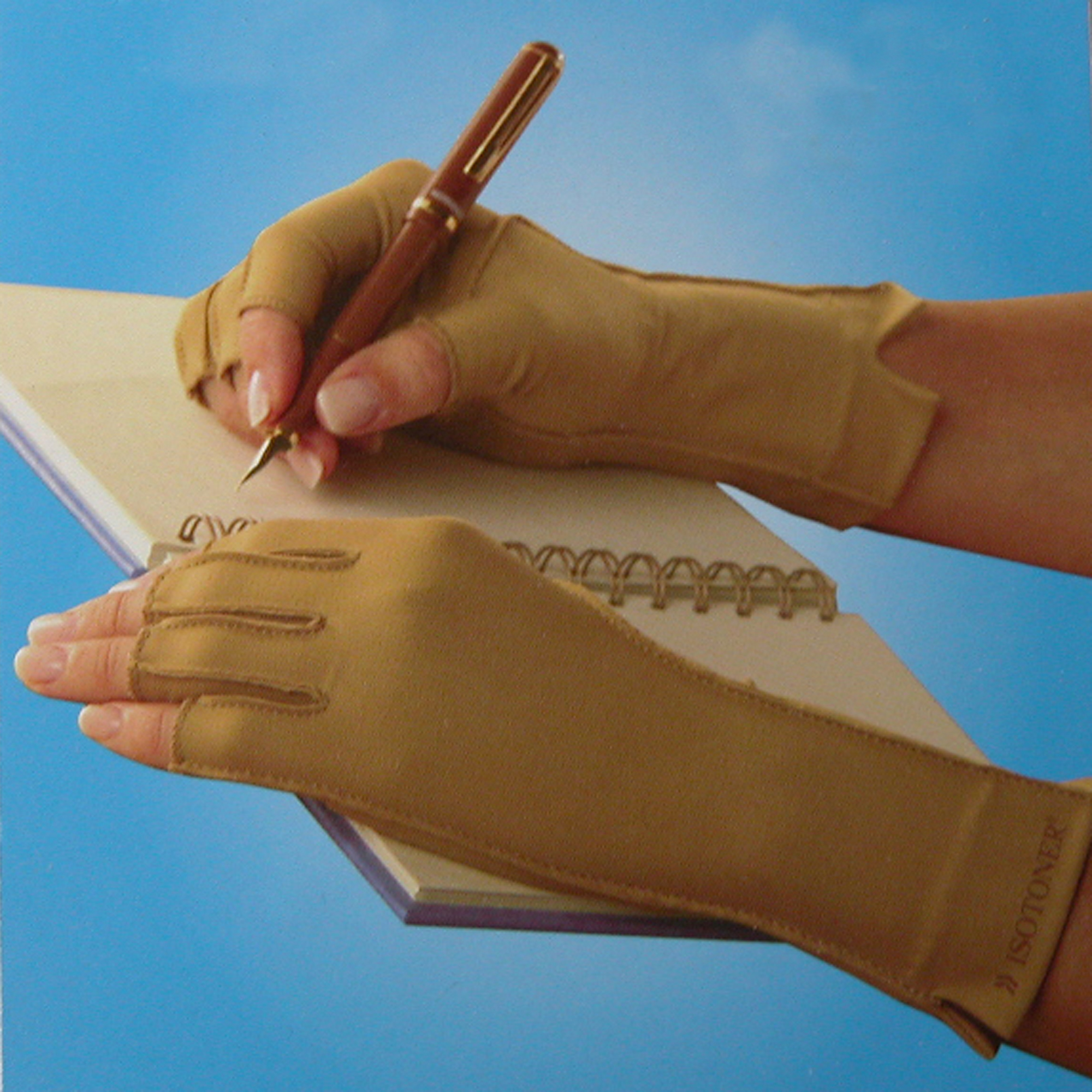 New Isotoner Therapeutic Compression Fingerless Gloves (Pack of 2) eBay