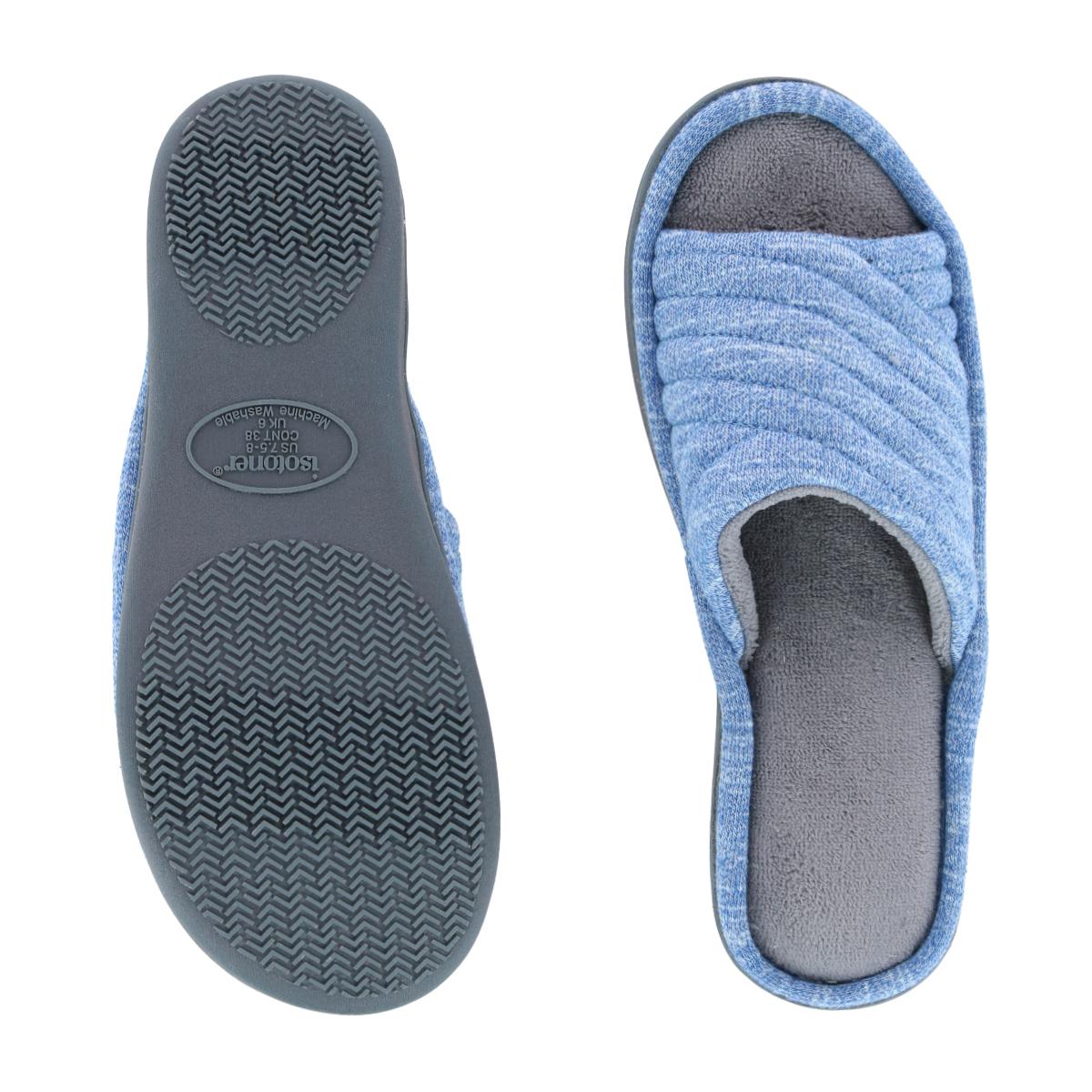 Isotoner Women's Space Dye Open Toe Andrea Slide Slipper - Picture 7 of 8