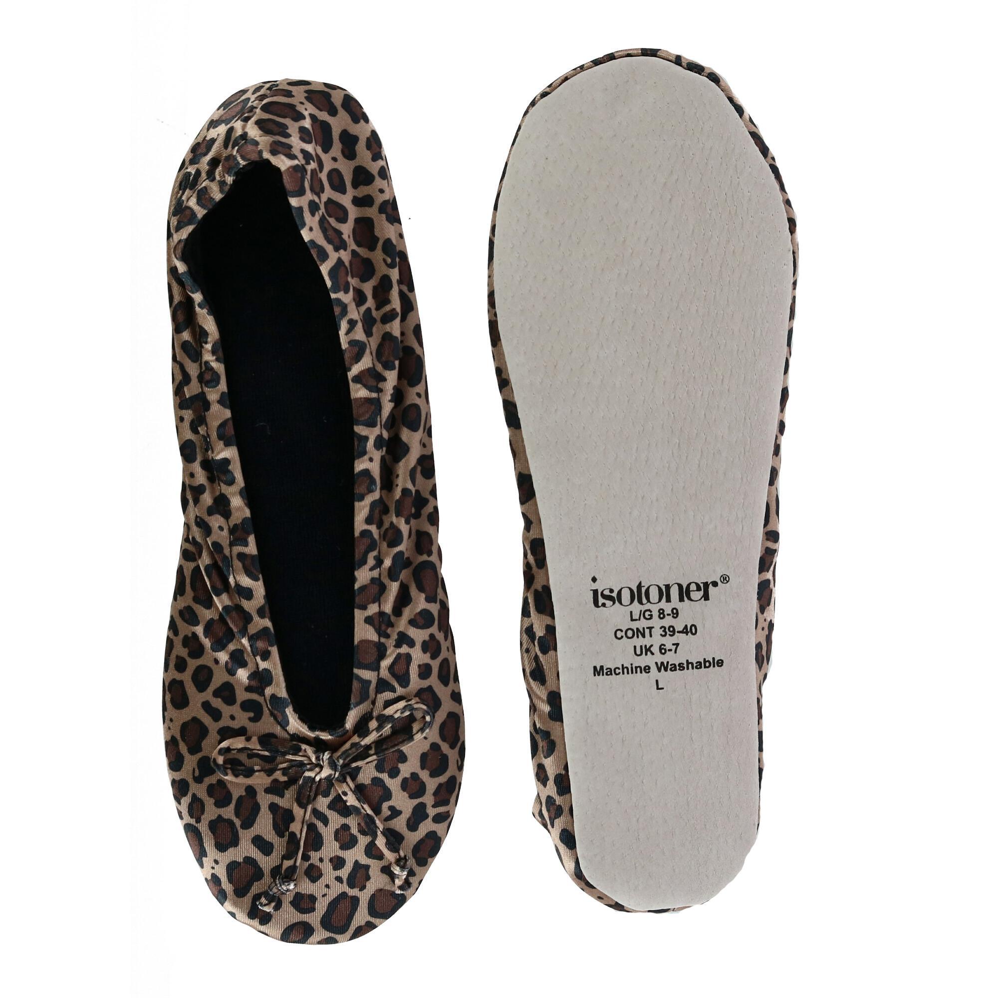 Isotoner Women's Satin Classic Ballerina Slippers - Picture 8 of 17