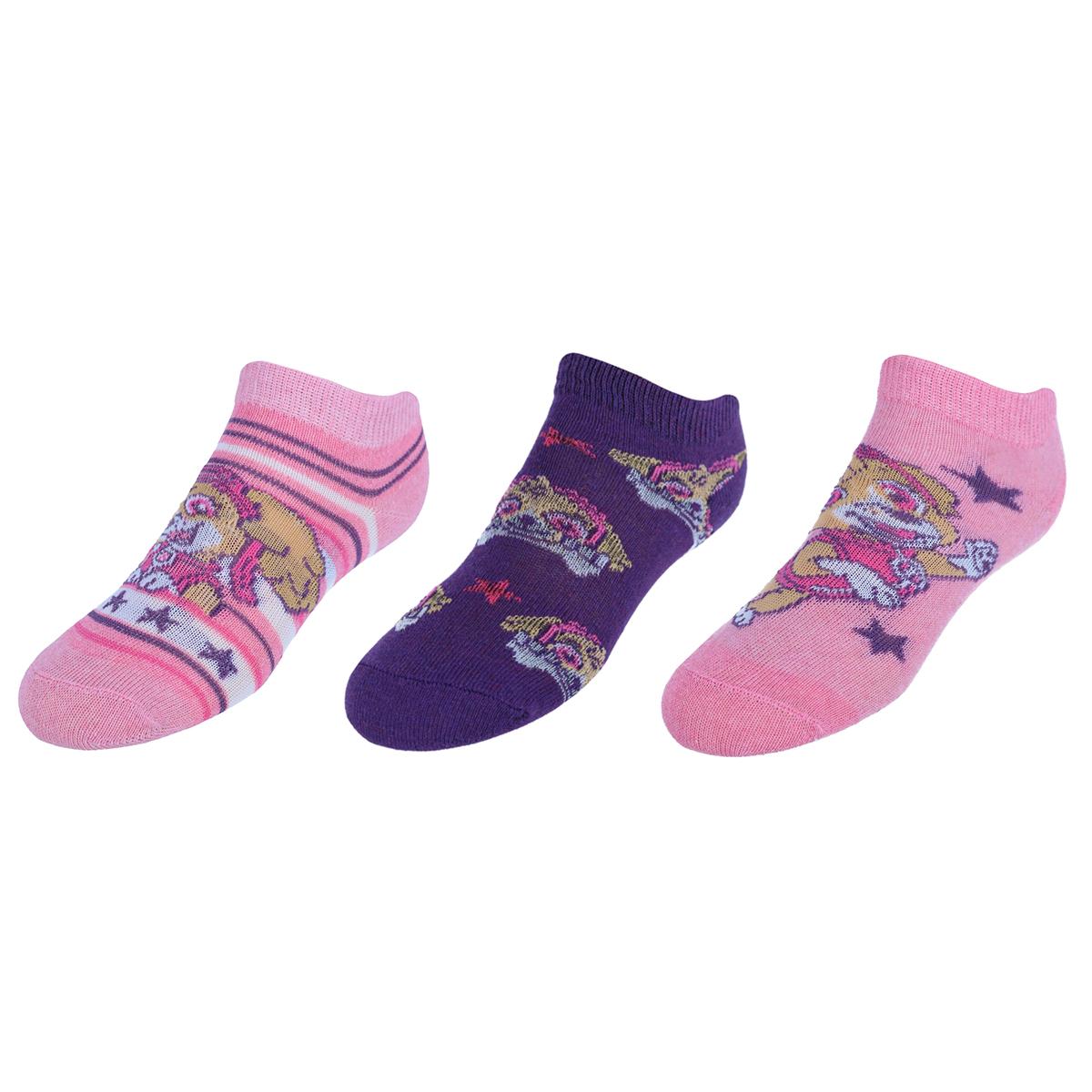 Textiel Trade Kid's Nickeloden's Paw Patrol Skye Rules Sneaker Socks (Pack of 3) - Picture 6 of 9