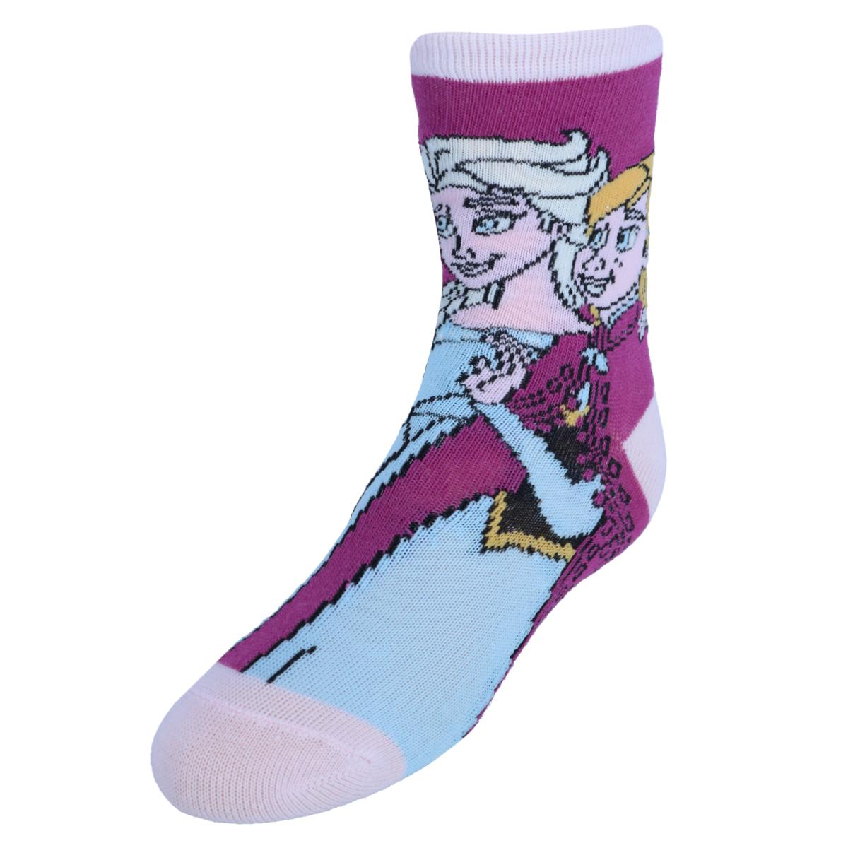 Textiel Trade Girl's Frozen Themed Novelty Crew Socks (Pack of 3) - Picture 5 of 13