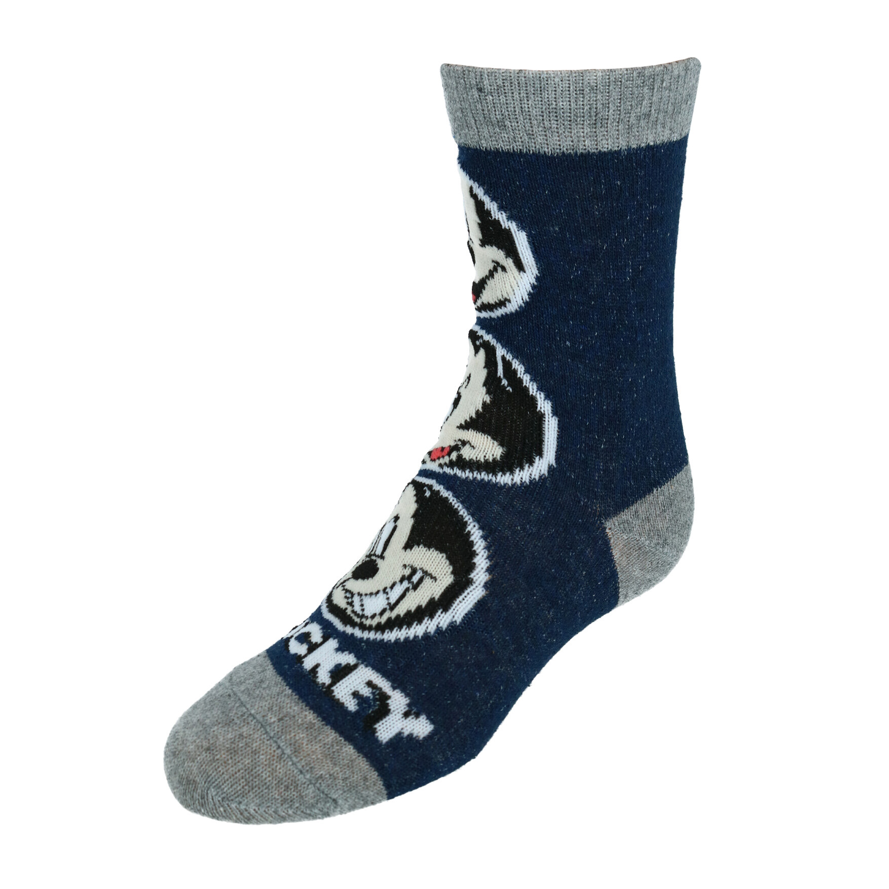 Disney Mickey Mouse Boys Crew Socks Striped Multi Color 3 Pair Shoe Size 4-8.5