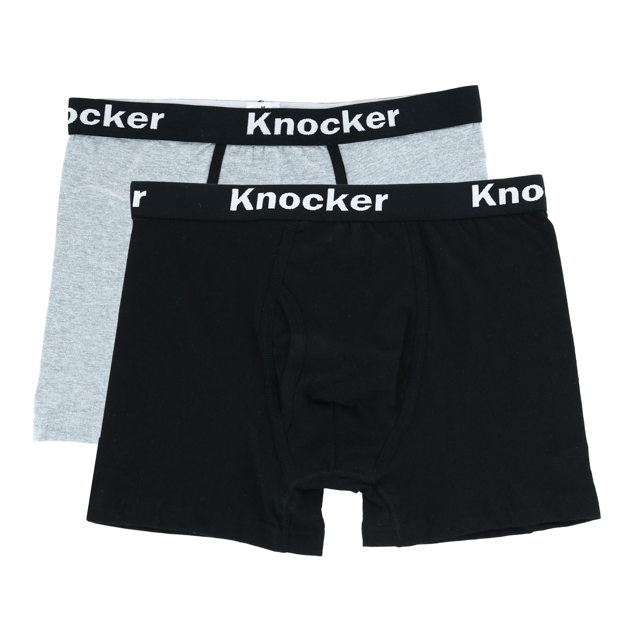 New Knocker Men's Extended Size Boxer Briefs with Contrasting Trim - Picture 11 of 11