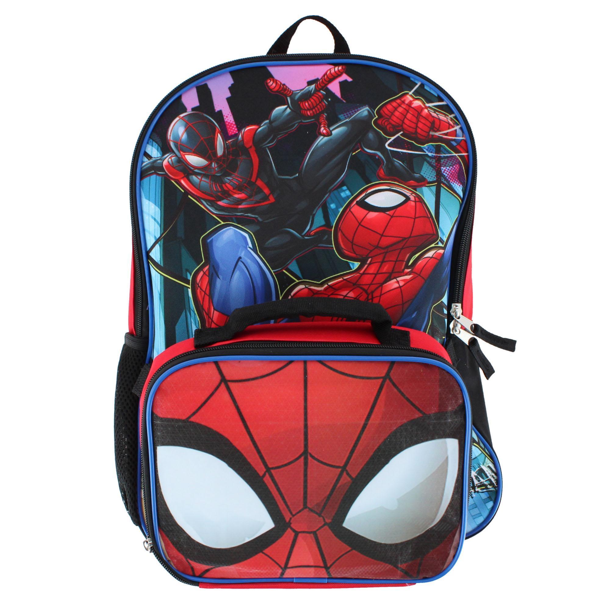 U.P.D.  INC Boy's Spiderman 16 Inch Backpack Set with Lunchbox -