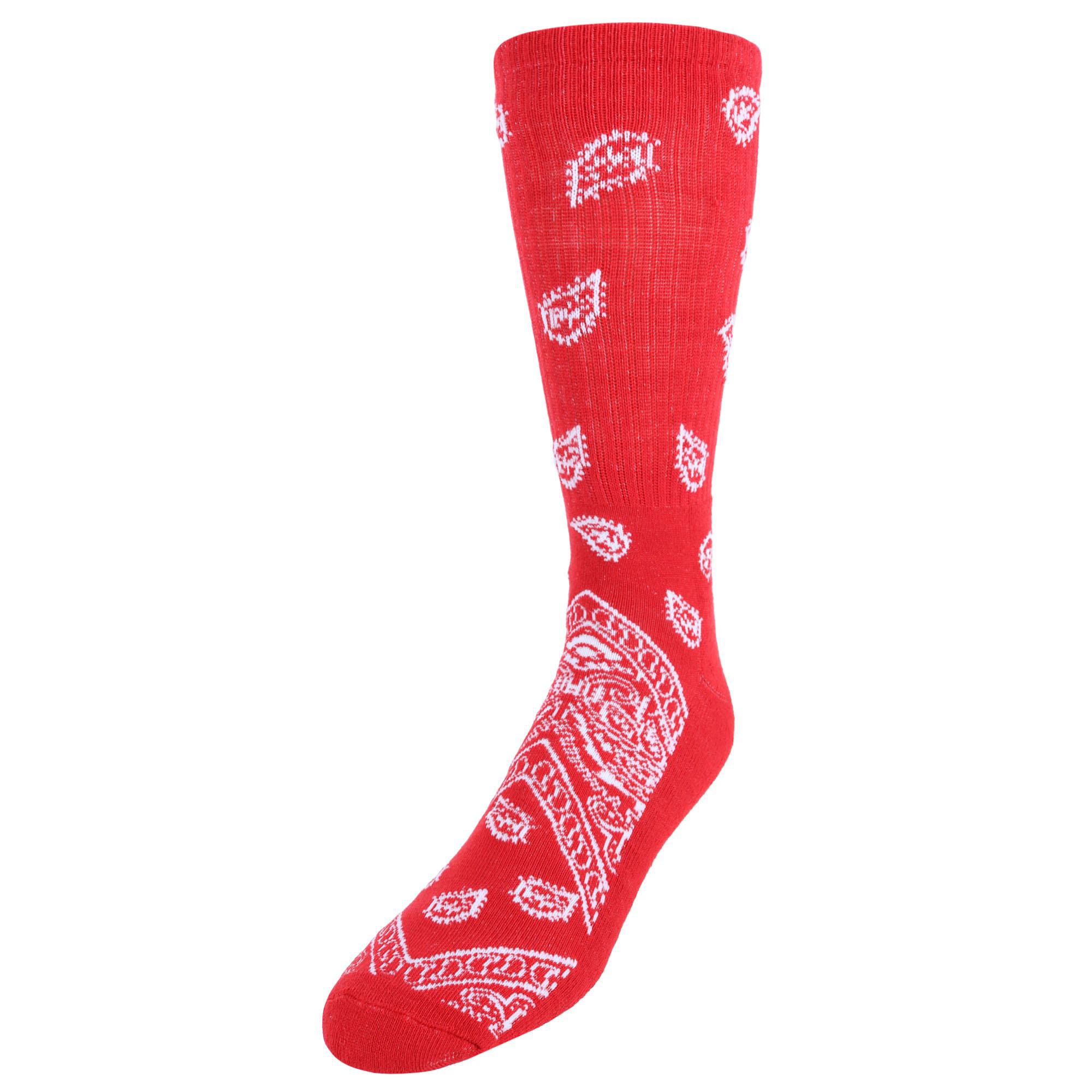 CTM Men's Asombroso Bandana Socks (1 Pair)