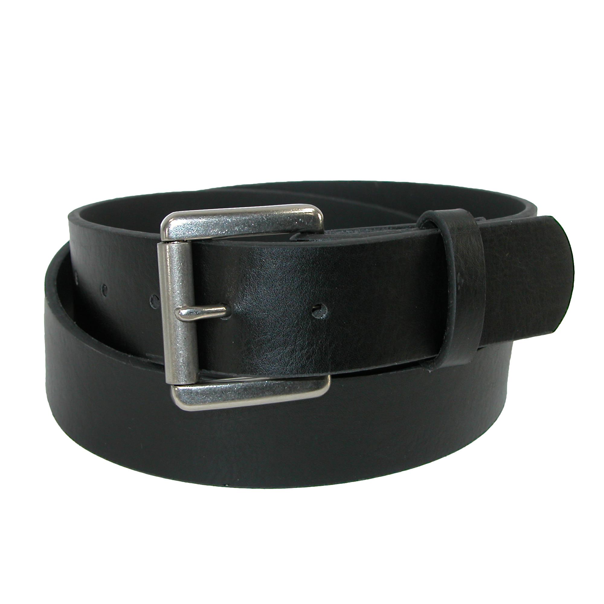 CTM Men's Bridle Belt with Removable Roller Buckle