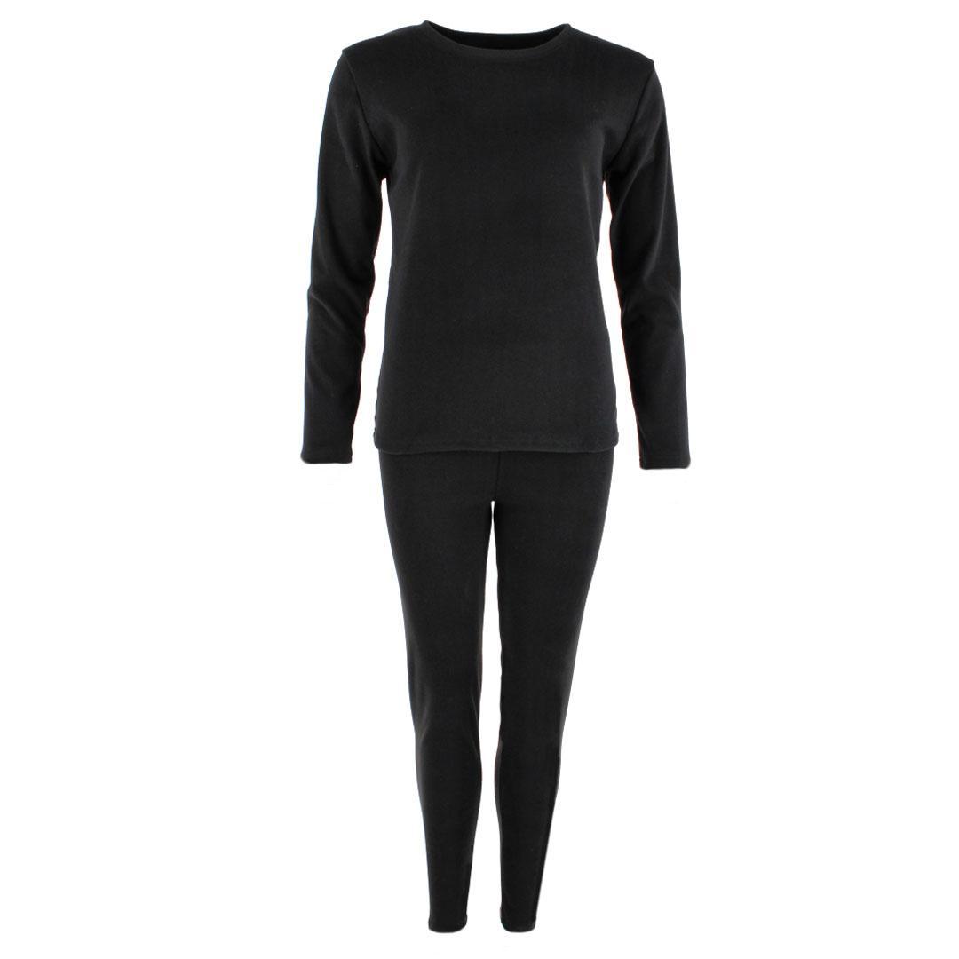 CTM Women’s Insulated Thermal Underwear Long Sleeve and Pant Set by Wootie