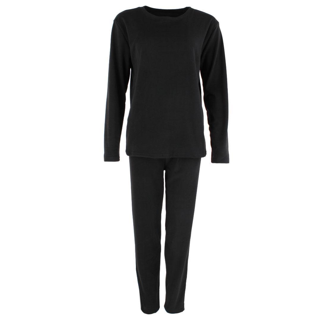 CTM Women’s Plus Size Insulated Thermal Underwear Long Sleeve and Pant Set by