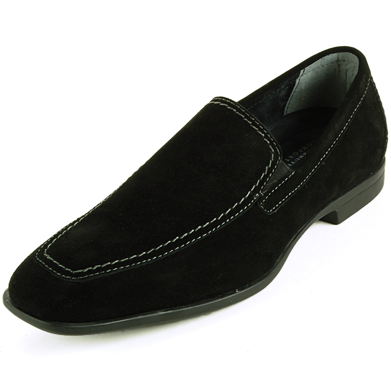 Mens Suede Loafers Slip On Dress Shoes Moc Toe Comfort Moccasins ...