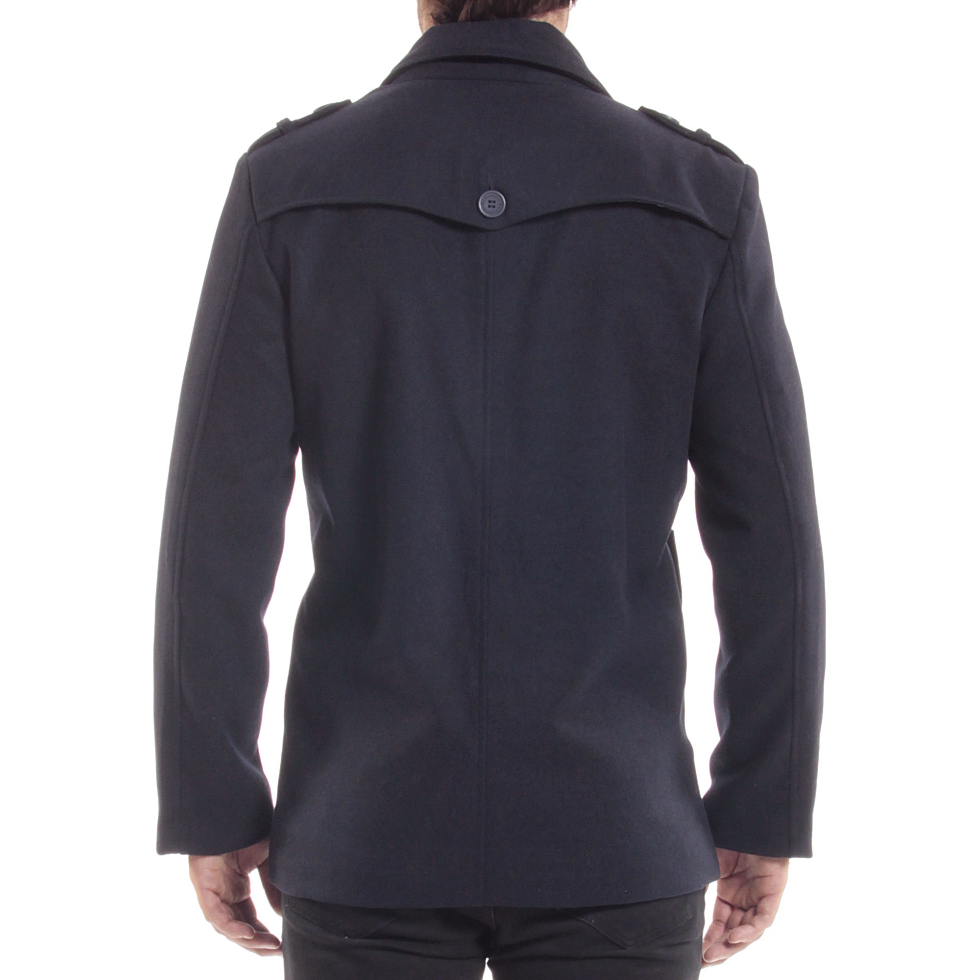alpine swiss jake mens pea coat wool blend double breasted dress jacket peacoat