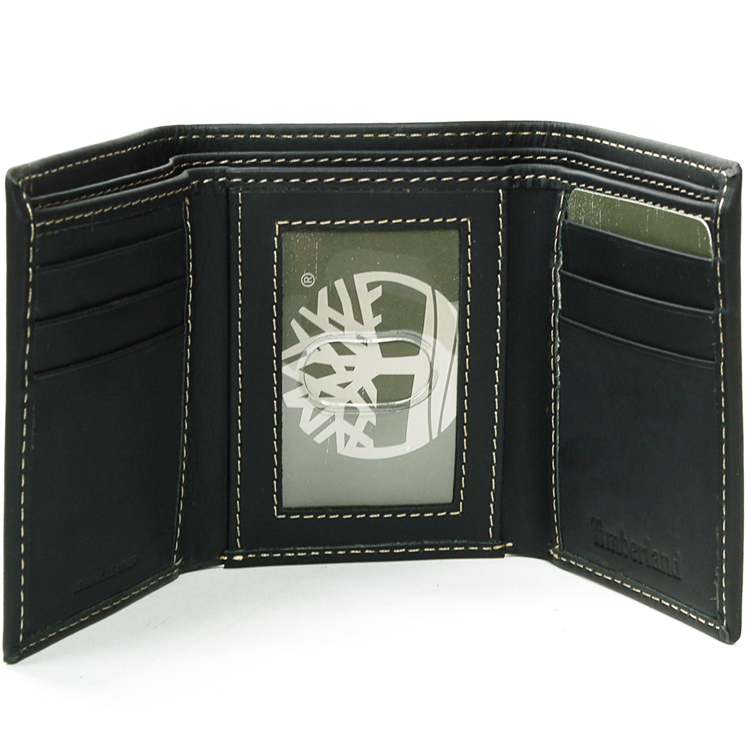 Timberland Men's Canvas ' Leather Trifold Wallet | IQS Executive