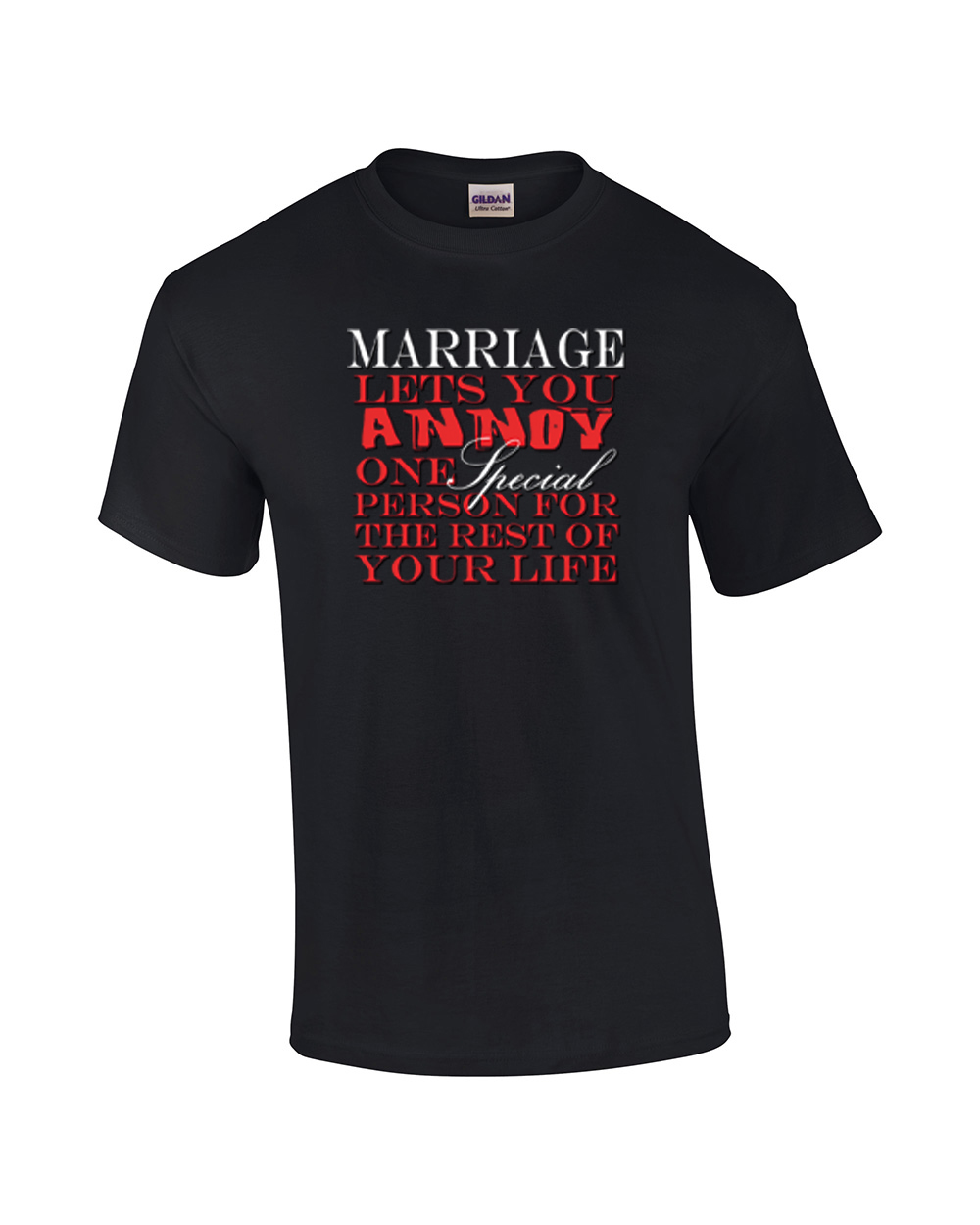 Divertida Camiseta Marriage Lets You Annoy Negra - Imagen 7 de 22