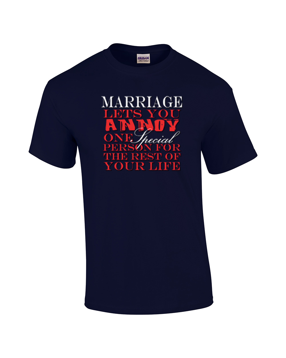 Divertida Camiseta Marriage Lets You Annoy Negra - Imagen 19 de 22