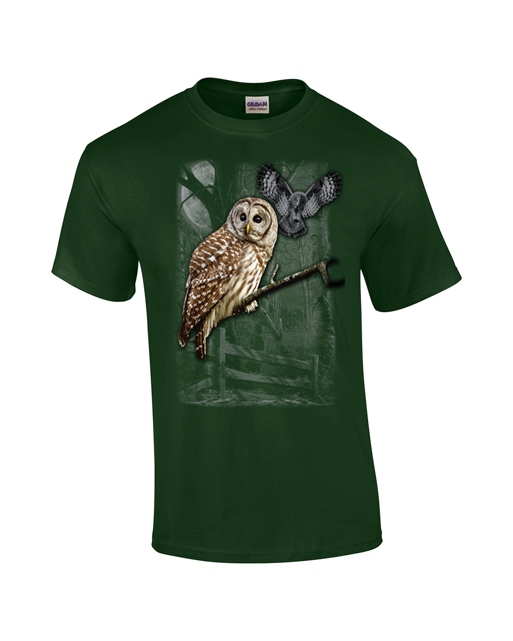 Owl Wilderness Adult Tee Shirt Military - Bild 14 von 43