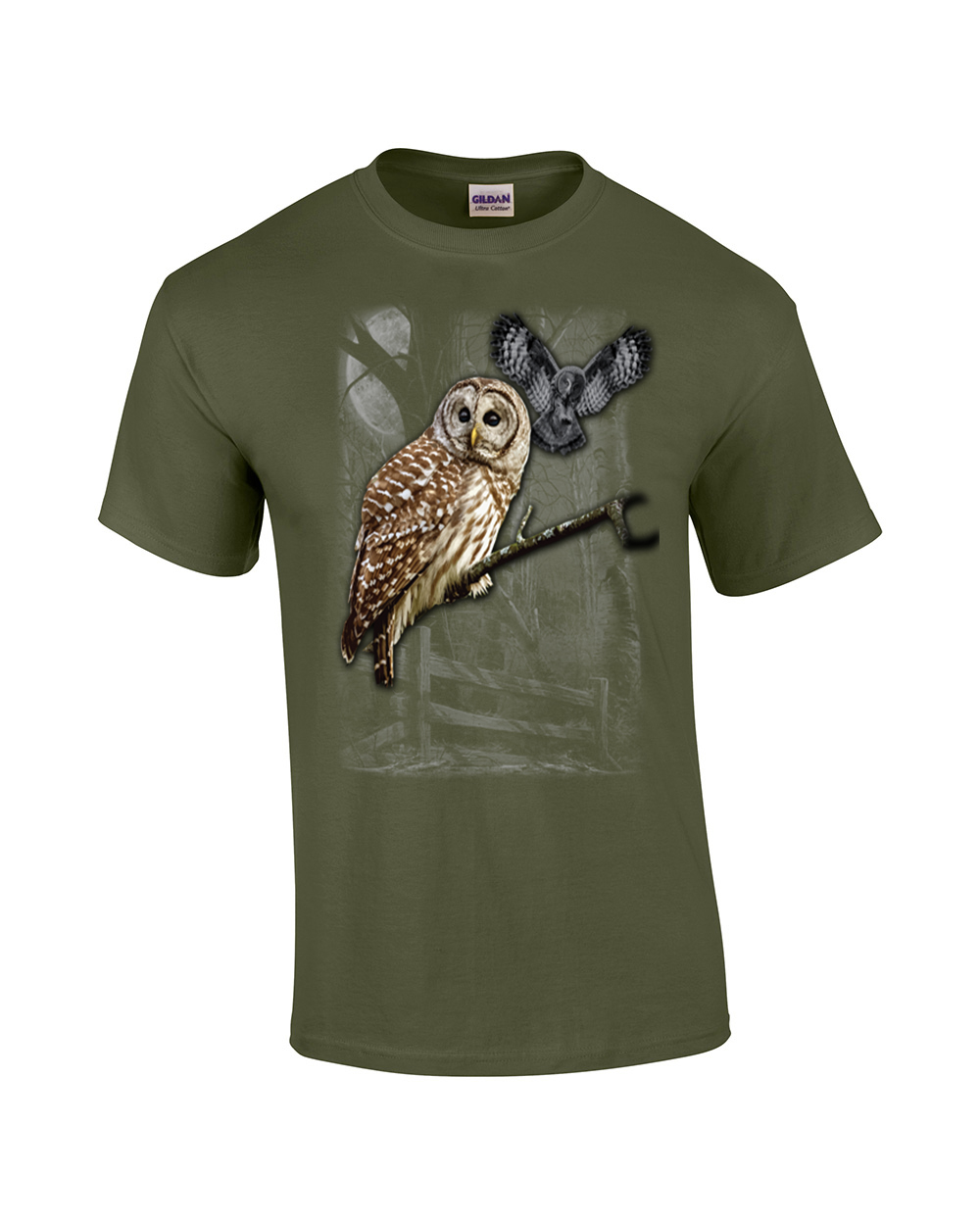 Owl Wilderness Adult Tee Shirt Military - Bild 29 von 43