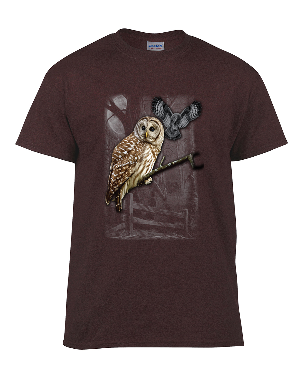 Owl Wilderness Adult Tee Shirt Military - Bild 41 von 43