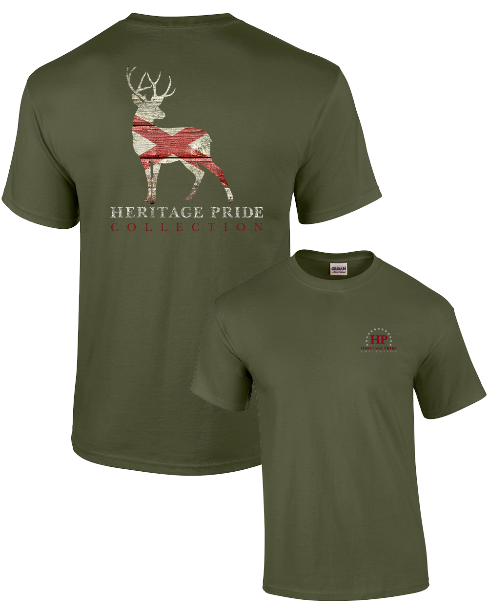 Heritage Pride Alabama Deer Buck Antlers Hunting Southern American Patriotic - Picture 11 of 31