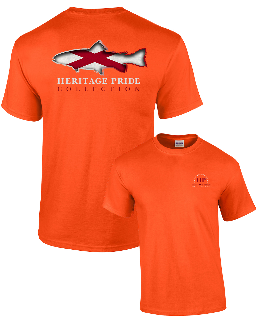 Heritage Pride Alabama Trout Patriotic Adult Tee Shirt Black - Imagen 28 de 34