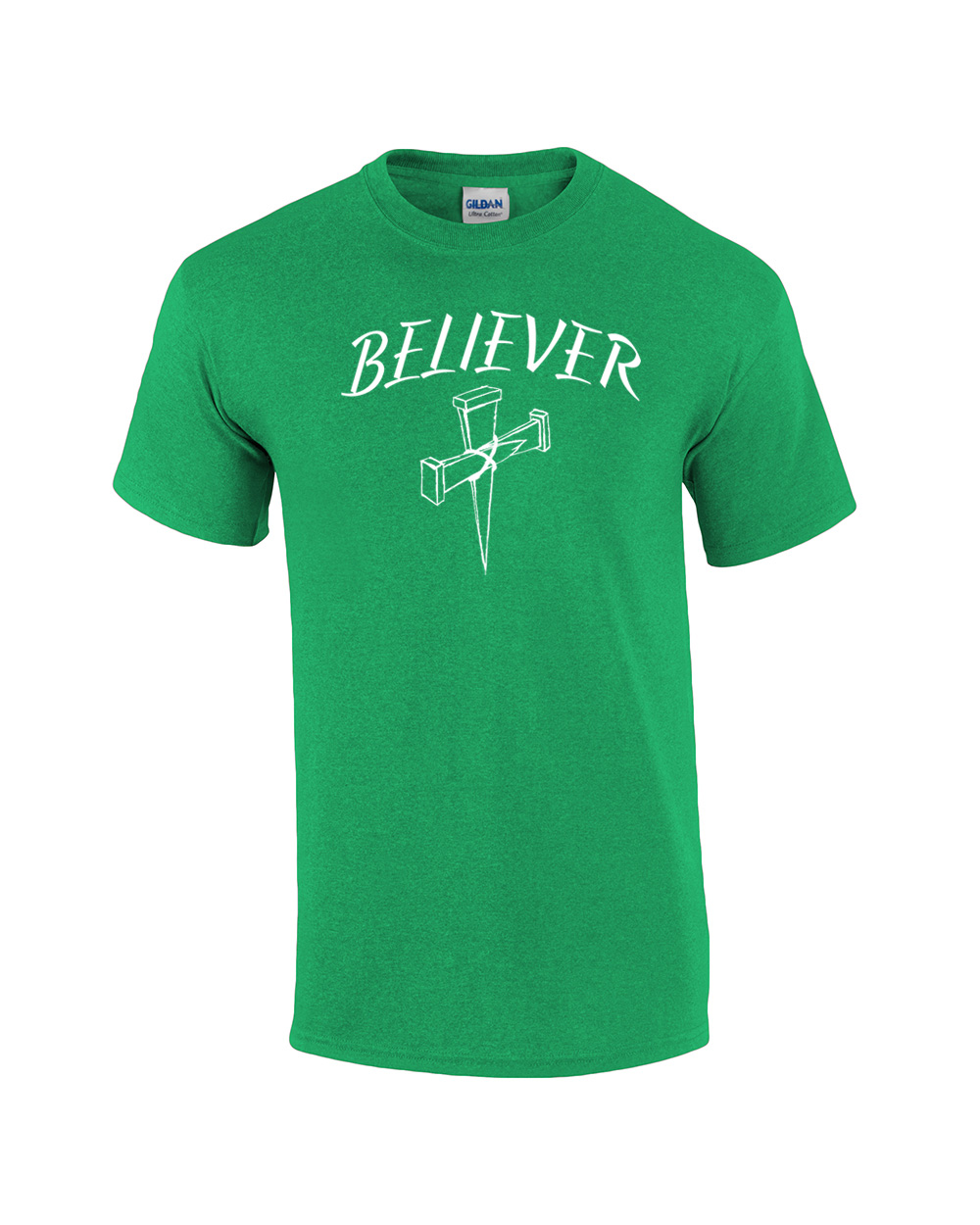 Christian Tee Shirt Believer with Cross military - Bild 11 von 26