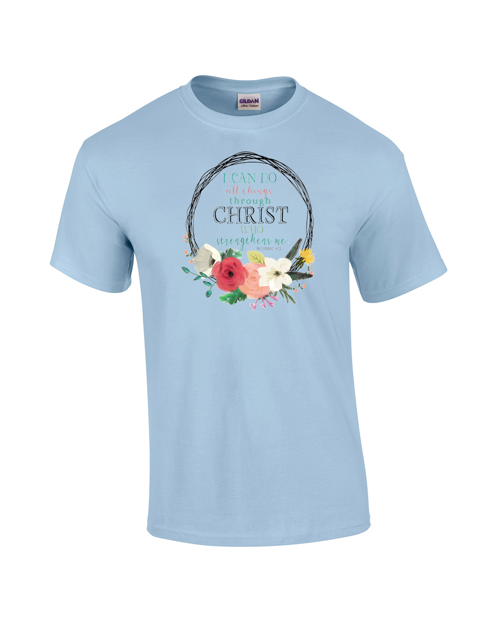 I Can Do All Things Through Christ Who Strengthens Me Christian Adult Tee Shirt - Picture 7 of 18