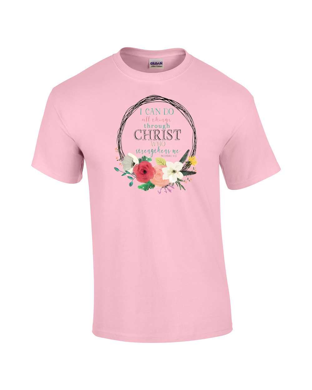 I Can Do All Things Through Christ Who Strengthens Me Christian Adult Tee Shirt - Picture 11 of 18