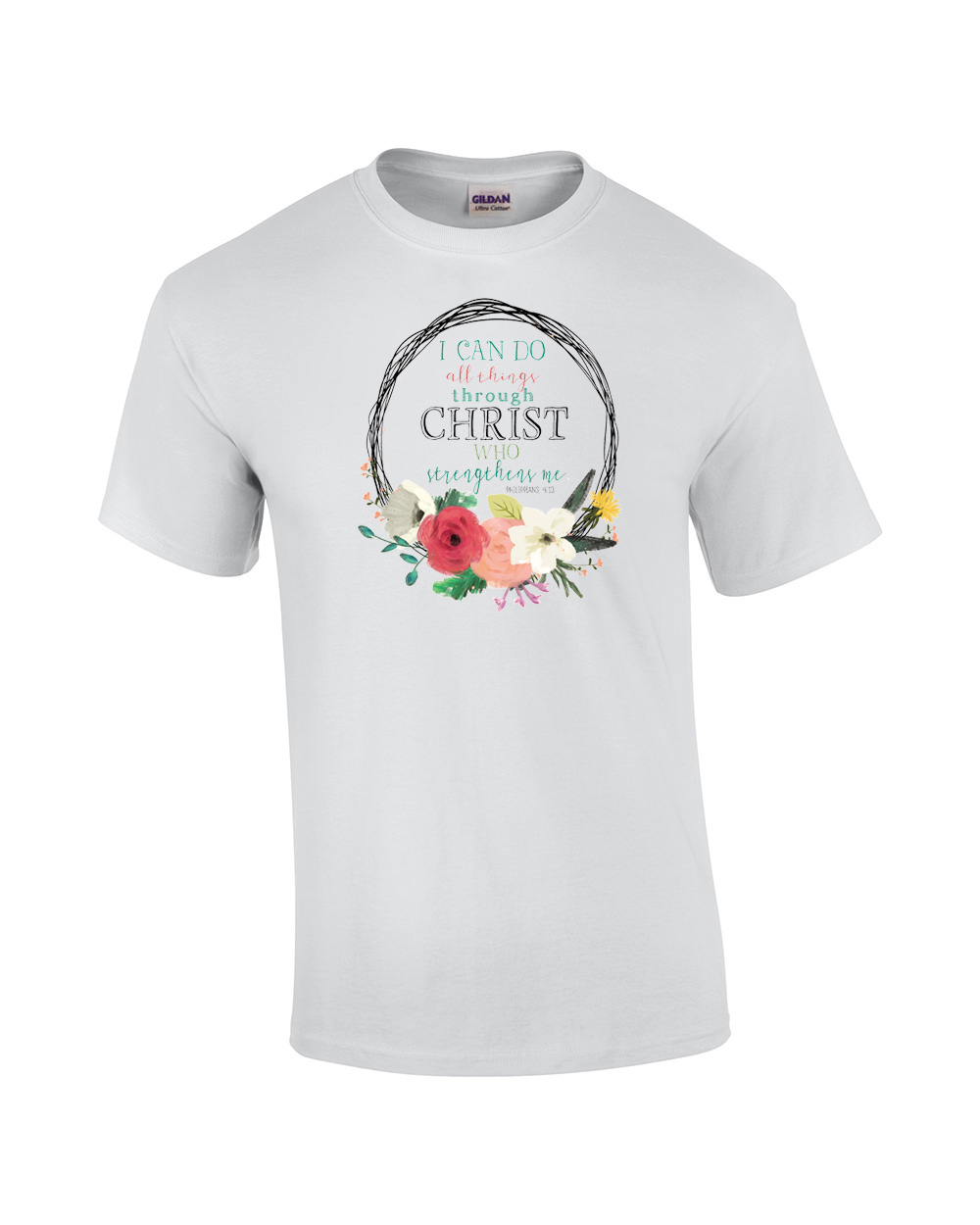 I Can Do All Things Through Christ Who Strengthens Me Christian Adult Tee Shirt - Picture 15 of 18