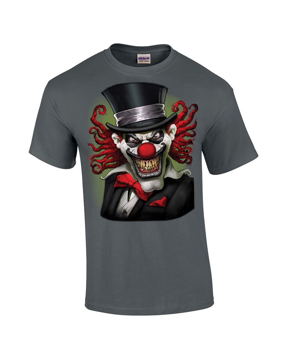 Scary Clown Crazy Clown In A Top Hat Spooky Jester Creepy Spooky Tee - Foto 21 di 48