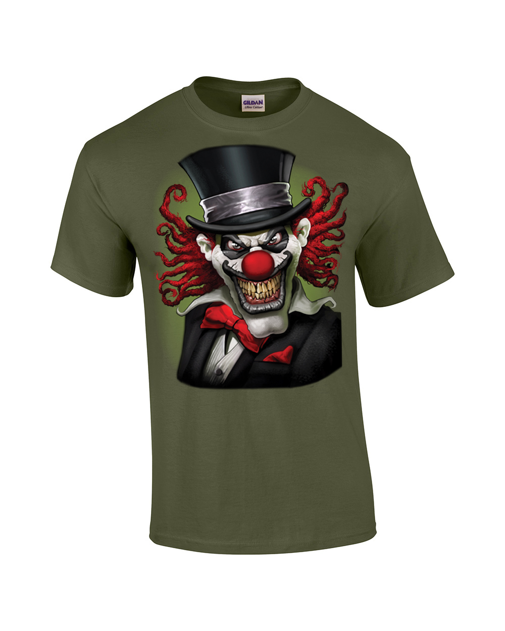 Scary Clown Crazy Clown In A Top Hat Spooky Jester Creepy Spooky Tee - Foto 35 di 48