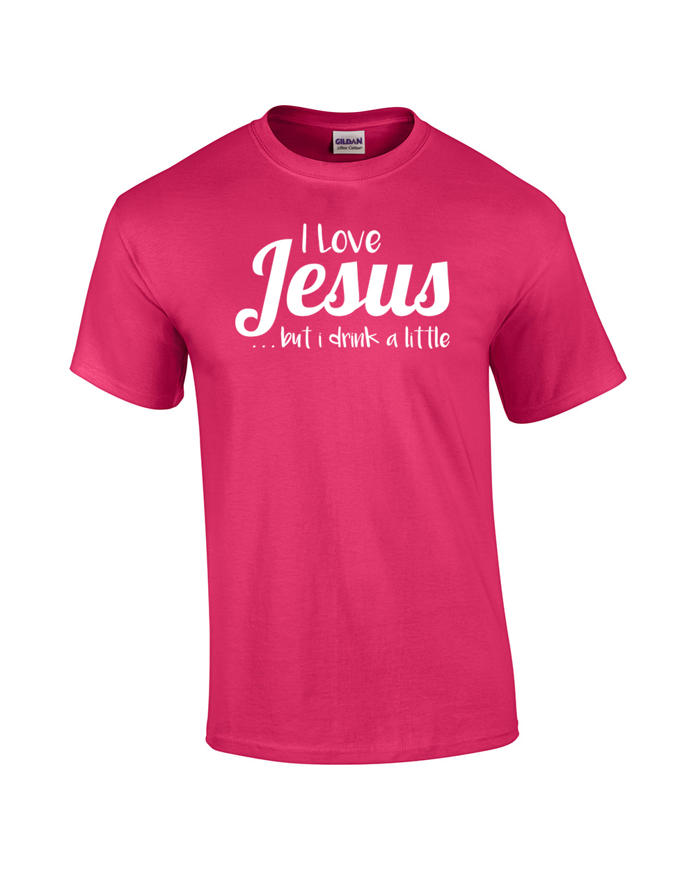 I Love Jesus But I Drink A Little Christian Tee Shirt Black - Bild 23 von 54
